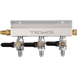 KOMOS 3-Way Gas Manifold
