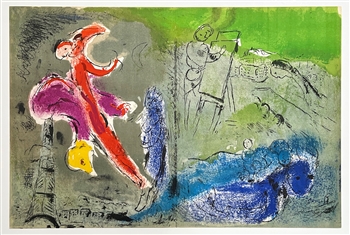 Marc Chagall "Vision of Paris" original lithograph