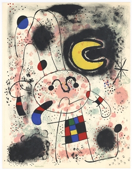 Joan Miro original lithograph, 1953