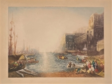 J. M. W. Turner | John Cother Webb mezzotint "Regulus leaving Carthage"