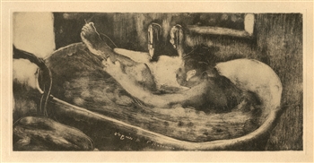 Edgar Degas "Le Bain"