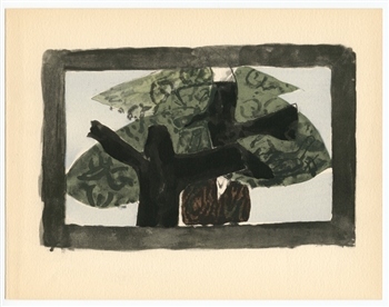 Georges Braque 1959 pochoir Solitaire
