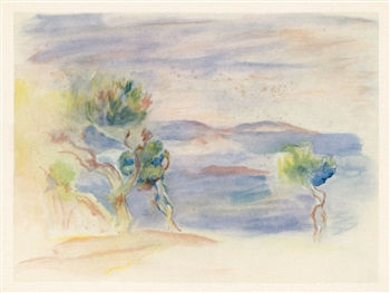 Pierre-Auguste Renoir lithograph "L'Estaque"