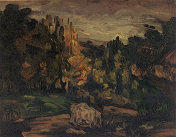 Paul Cezanne lithograph Paysage a Aix