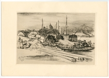 Auguste Louis Lepere original etching