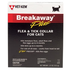 Vet-Kem Breakaway Plus Flea & Tick Collar For Cats