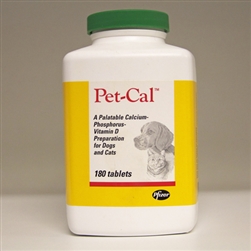 Pet-Cal Dogs & Cats, 180 Tablets