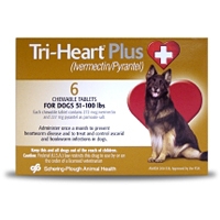 Tri-Heart Plus Chewable Tablets For Dogs 51-100 lbs