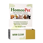 HomeoPet Wrm Clear l Dewormer For Hookworms-Roundworms-Tapeworms - Cat