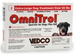 OmniTrol Spot-On For Dogs Plus IGR (Extra-Large Dog Treatment Over 66 lbs), 2 Applications