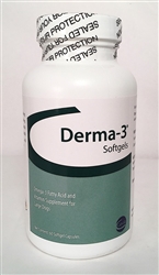 Derma-3 Softgels For Large Breeds, 60 Capsules