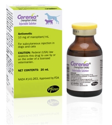 Cerenia Injectable Solution 10mg/ml, 20 ml