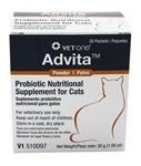 VetOne Advita Probiotic Nutritional Supplement For Cats, 30 Packets