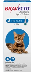 Bravecto (Fluralaner) Topical Solution For Medium Cats 6.2-13.8 lbs