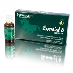Dermoscent Essential 6 Spot-On Skin Care - Horse, 4 Bottles of 30 ml