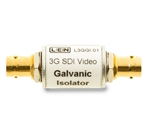 3G HD SDI Galvanic video ground path isolator, In Line / Tubular Model