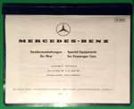 Mercedes Benz Special Equipment (Option) Manual for 190SL, 300SL