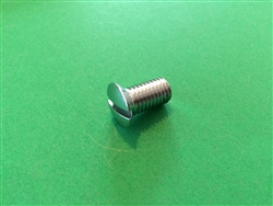 Chrome Plated Oval Slotted Head Machine Screw -  DIN 91 - M10x20