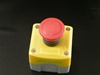 PB-MAIN-R-M-E1-11 22MM MAINTAINED MUSHROOM EMERGENCY  PUSH BUTTON  INCLUDED 1NO 1NC CONTACT BLOCK  WITH PLASTIC ENCLOSURE
