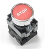PBC-XB4BA42-STOP DIRECT REPLACEMENT FITS TELEMECANIQUE 22MM RED STOP FLUSH PUSH BUTTON WITH 1NO/1NC CONTACT BLOCK (YOU CAN ADD OR CHANGE THE CONTACT BLOCKS TO 2NC OR 2 NO)