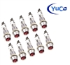 PACK OF 10 YuCo YC-7TRS-24R-120-N-10 RED NEON 9MM 120V AC/DC
