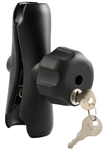 Double Socket Standard Length Arm for 1.5 Inch Ball w/ Keyed Lock