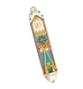 Colorful Mezuzah Case with Flowers by Ester Shahaf