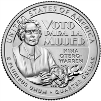 2022 - P Nina Otero-Warren, American Women Quarter Series 40 Coin Roll