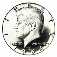 1964 P and D Kennedy Half Dollar 90% Silver 2 Coin Set