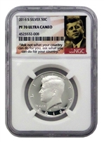 2016 - S NGC PF70 Silver Proof Kennedy Half Dollar Portrait Label