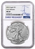 2023 NGC MS 69 Silver Eagle Eagle Landing Reverse Early Release Blue Label