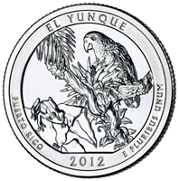 2012 - P El Yunque - Roll of 40 National Park Quarters