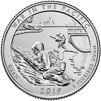 2019 - D War in the Pacific National Historical Park, Guam National Park Quarter Quarter Single Coin