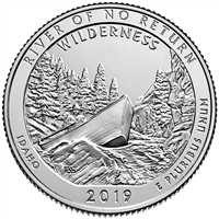 2019 - D Frank Church River of No Return Wilderness, ID National Park Quarter 40 Coin Roll