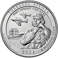 2020 - P Tuskegee Airman National Historical Site, AL Quarter Single Coin
