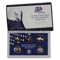 1999 - 2009 Clad Proof State and Territory Quarters Complete Set