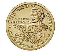 2020 - P Native American/Sacagawea Dollar - 25 Coin Roll