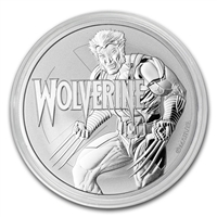 2021 Tuvalu 1 oz Silver $1 Marvel Series Wolverine