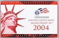 2004 U.S. Mint 11-coin Silver Proof Set - OGP box & COA
