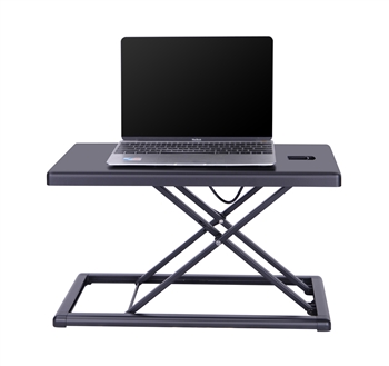 Rocelco PDR Portable Desk Riser for Laptops, Mobile Office Workspace (BLACK)