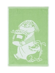Finlayson Moomin Hand Towel MISKA (Misabel) and SURKU, light green