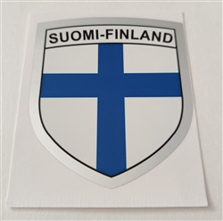 Suomi Finland Flag Car Bumper Sticker