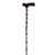 Lightweight Adjustable Computer Plaid Folding Cane with T Handle