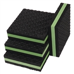 TriCore Vibration Isolation Rubber Foam Pads | 1" x 4" x 4"