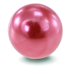 Pink Satin Faux Pearl