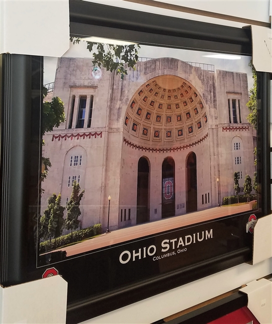 Ohio Stadium Frontal View Framed