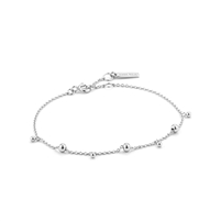 Ania Haie modern minimalism silver modern drop balls bracelet