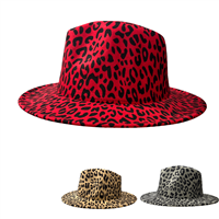 Fashion Animal Printed Colored Fedora Hats
