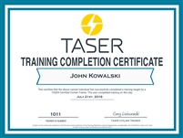Taser Certificate