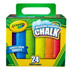 Crayola Washable Sidewalk Chalk 24 Ct By Crayola